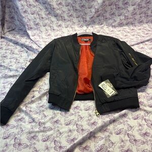 🪬Alpha Industries Lightweight Black Bomber Jacket